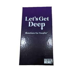 Lets Get Deep Questions For Couples Game Card Game For Date Night